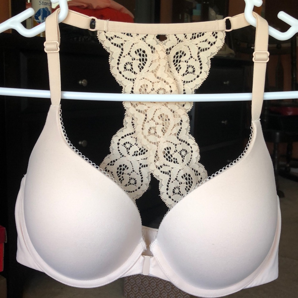 VS Racerback Perfect Shape Bra, 34D, Nude, NWOT